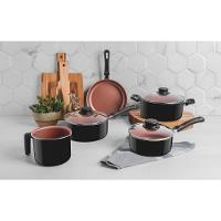 Jogo De Panelas Tramontina 5 Peças Antiaderente Caribe Cor:preto Preto - 2