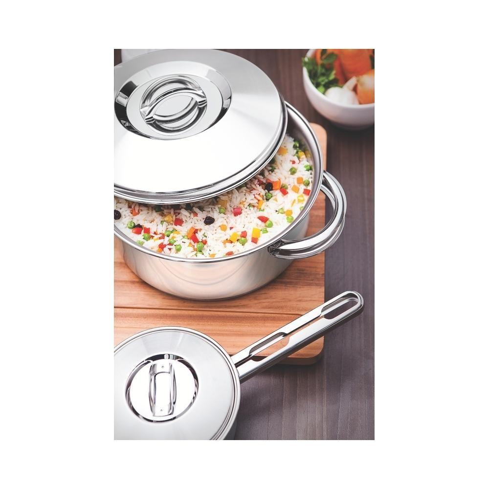 Jogo Panelas Tramontina Solar Inox 5 Peças Fundo Triplo - 2