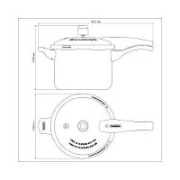 Panela De Pressão 4,5 Litros Vancouver Tramontina Cor:grafite Grafite - 6