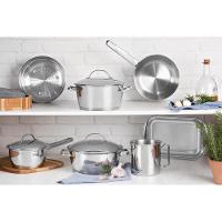 Jogo De Panelas 7 Peças Allegra Aço Inox Tramontina