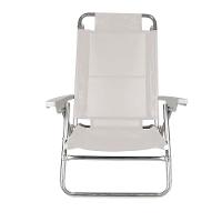 Cadeira De Alumínio Reclinável Summer 6 Posições Praia Mor Cor:branca Branca - 8