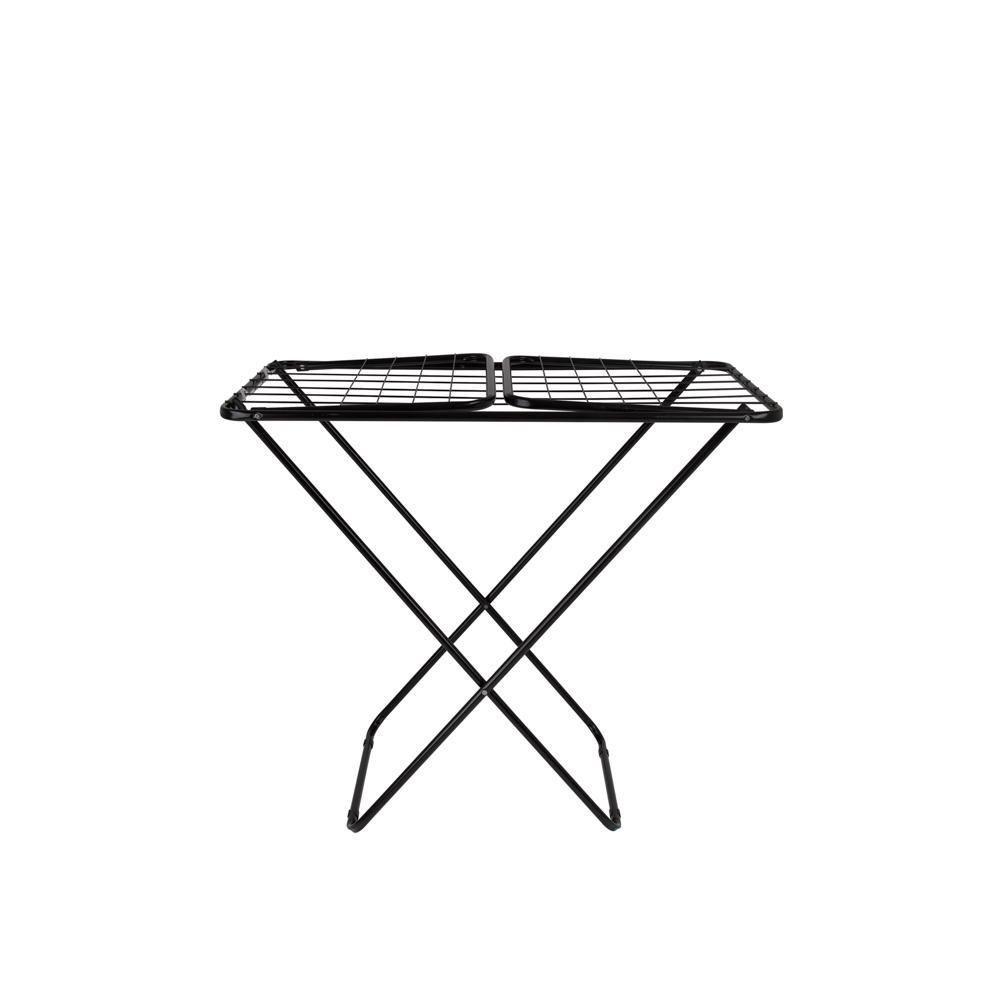 Kit 2 Varal De Chão Com Abas Retrátil Slim Preto Mor - 5