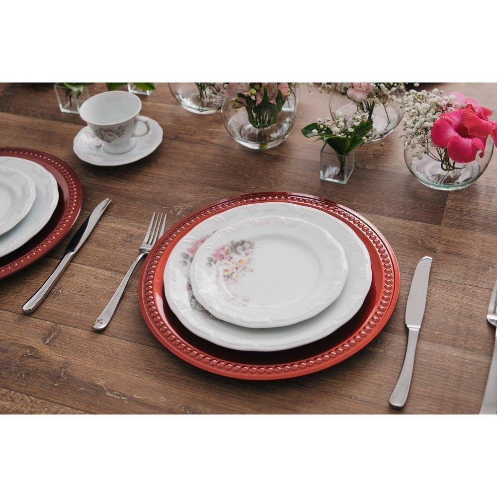 Jogo De Jantar 20 Peças Chá Eterna Porcelana Schmidt - 4