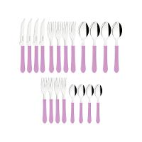 Faqueiro Talheres Leme Inox 20 Peças Tramontina Cores Cor:rosa Rosa - 9