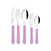 Faqueiro Talheres Leme Inox 20 Peças Tramontina Cores Cor:rosa Rosa - 10