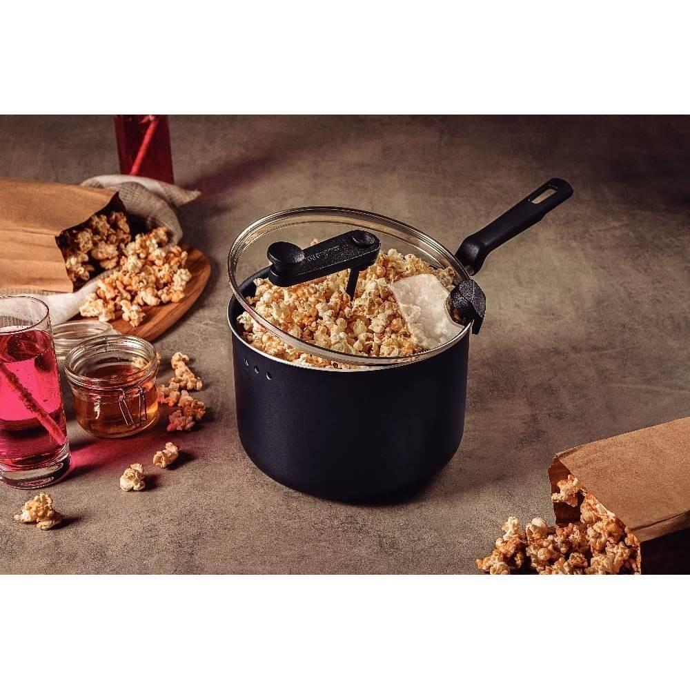 Pipoqueira Loreto Antiaderente Starflon 20cm 3,5l Tramontina Cor:preto Preto - 2