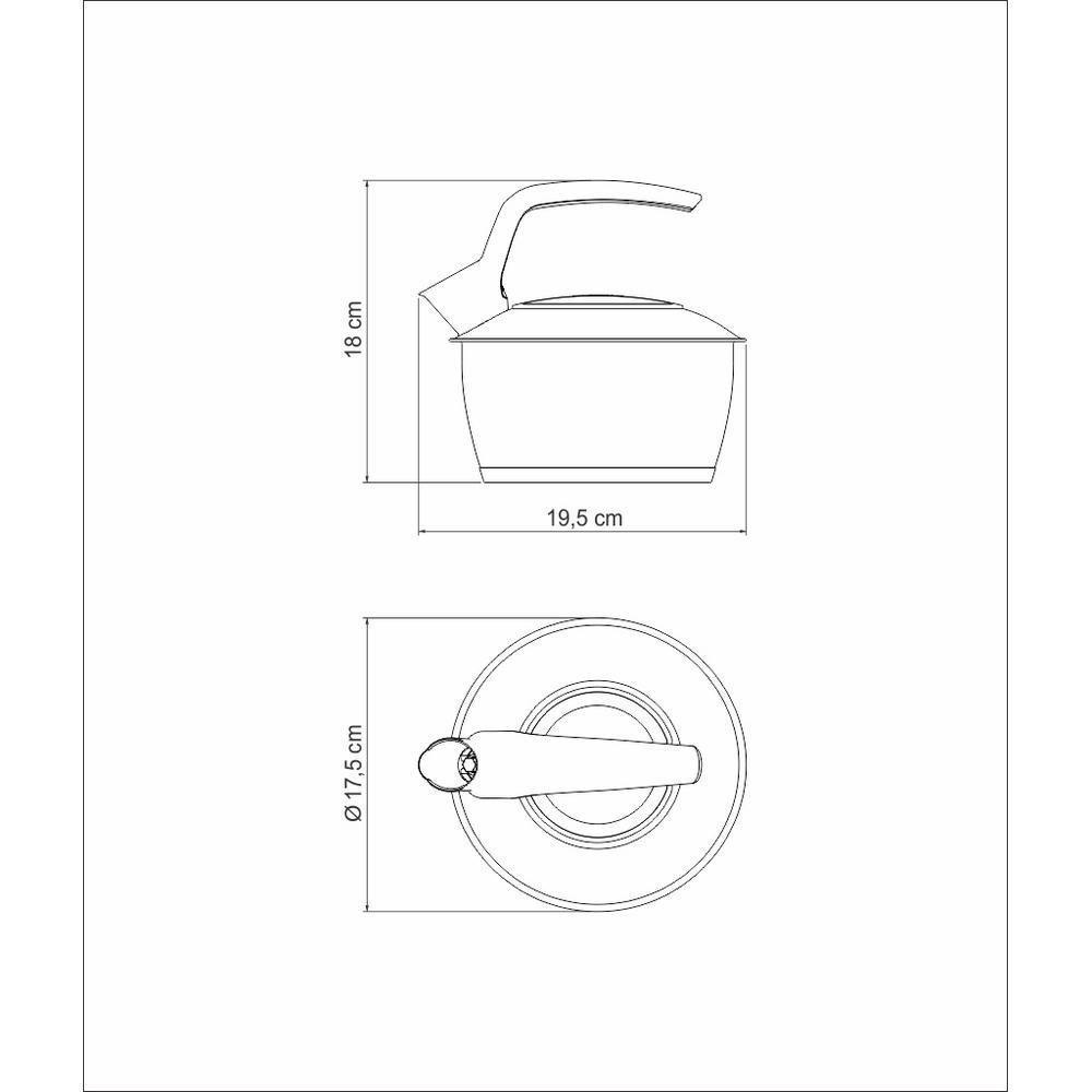Chaleira Tramontina 1,5 Litros Em Aço Inox Com Fundo Triplo - 3