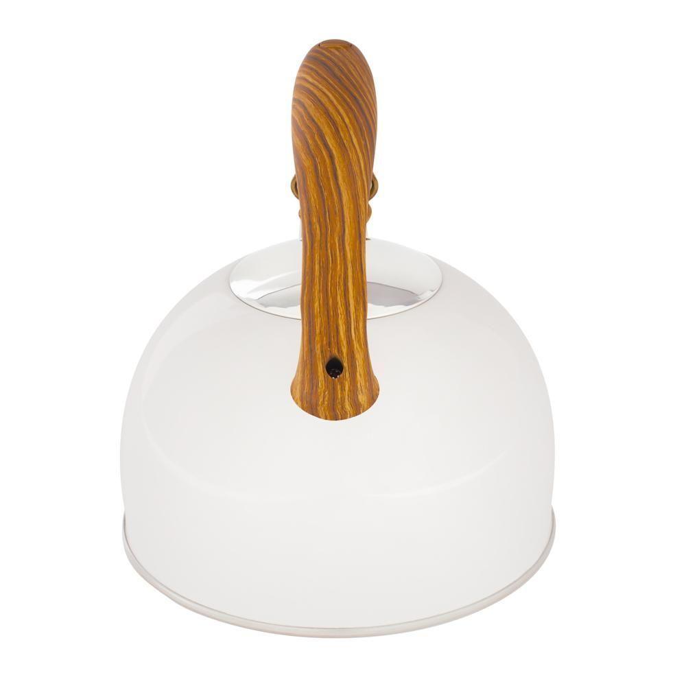 Chaleira Wood Em Inox 2,5 Litros Com Apito Mor Cor:bege Bege - 6