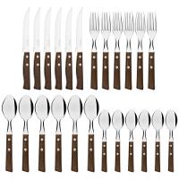 Conjunto Talheres 48 Pçs Tradicional Cabo Madeira Tramontina - 3