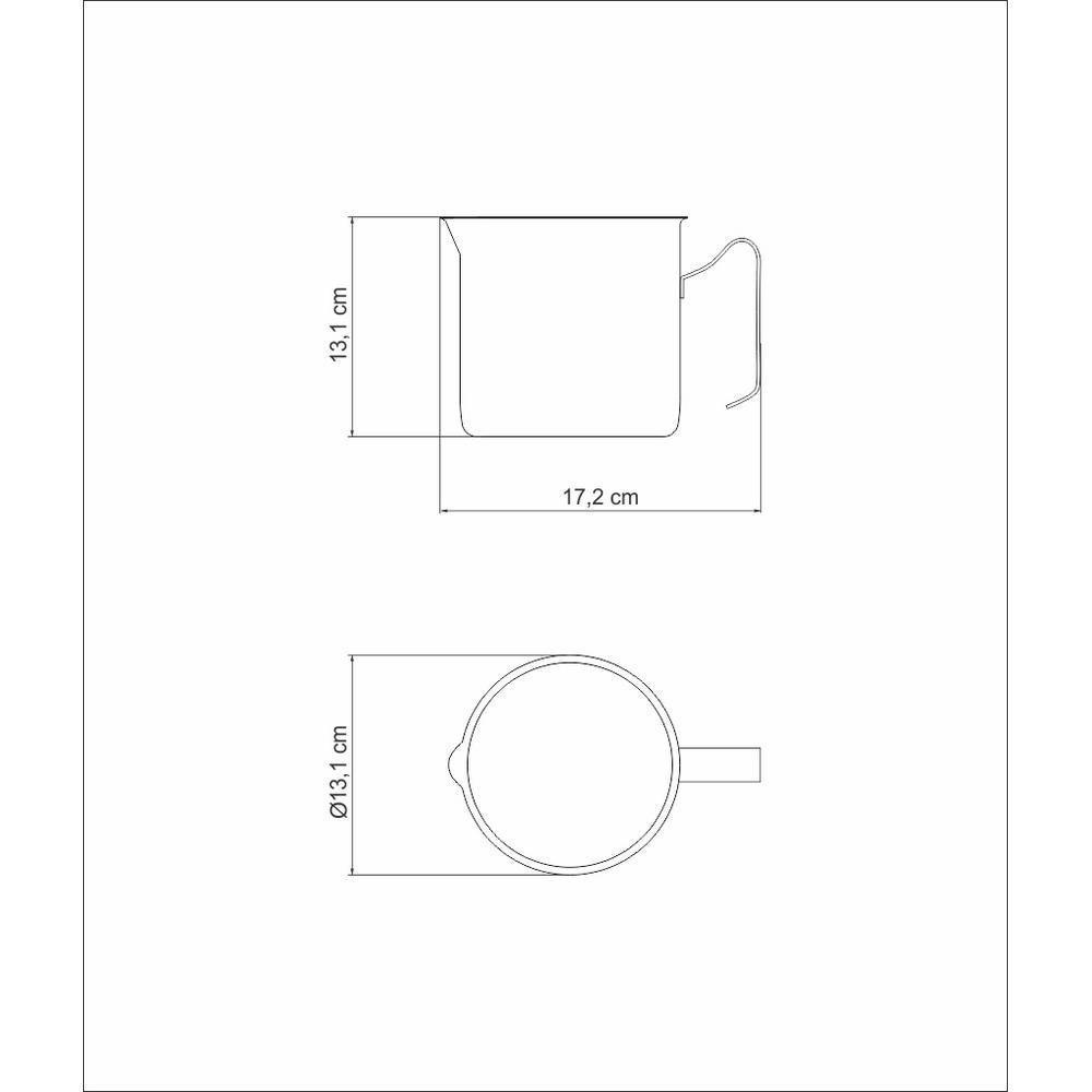 Fervedor Leiteira Allegra Em Aço Inox 1,4 L Tramontina - 6