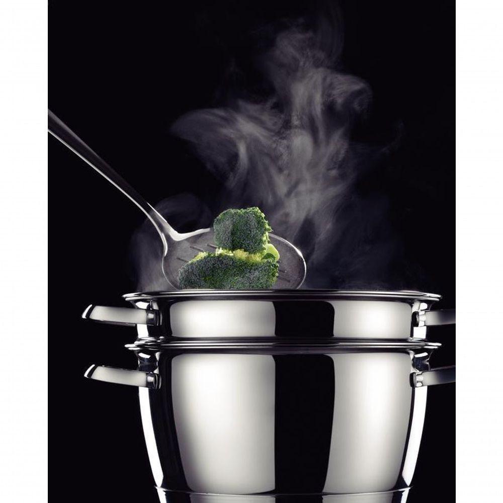 Cuscuzeira Allegra Inox Com Fundo Triplo 2 Peças Tramontina - 6