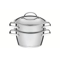 Cuscuzeira Allegra Inox Com Fundo Triplo 2 Peças Tramontina - 1