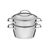 Cuscuzeira Allegra Inox Com Fundo Triplo 2 Peças Tramontina - 7