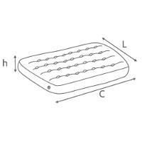 Colchão Inflável De Casal Com Inflador Acoplado Mor - 5
