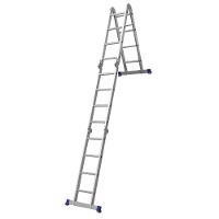 Escada Articulada 4x4 Com Plataforma Em Alumínio Mor - 7