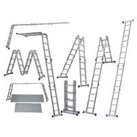 Escada Articulada 4x4 Com Plataforma Em Alumínio Mor - 9