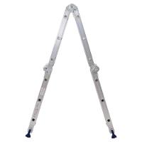 Escada Articulada 4x3 Com Plataforma Em Alumínio Mor - 7