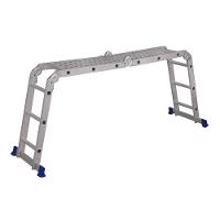 Escada Articulada 4x3 Com Plataforma Em Alumínio Mor - 8