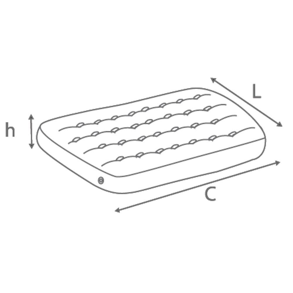 Kit 2 Colchão Inflável De Casal Com Inflador Acoplado Mor - 4