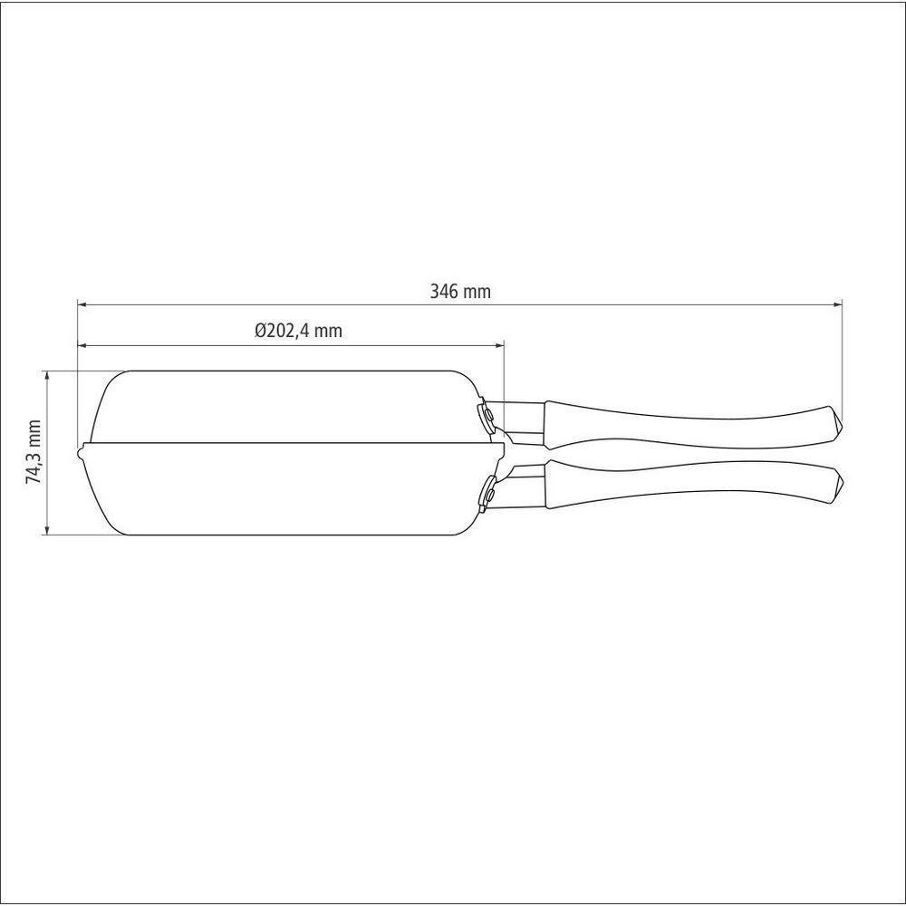 Omeleteira Antiaderente 20 Cm Loreto Starflon T1 Tramontina - 6