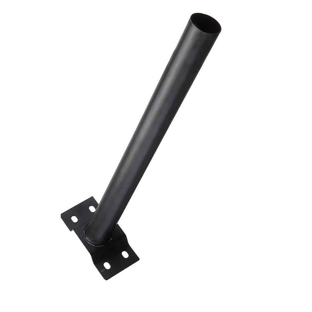 Suporte Luminaria Solar Barra Poste Aço Pintura Eletrostatica Rua Quintal Jardim Segurança Iluminaça - 2