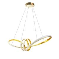 Lustre Luminaria Pendente Arco Aneis Infinito Led 3 Em 1 Decorativa Luxo Moderno Sala Quarto - 7