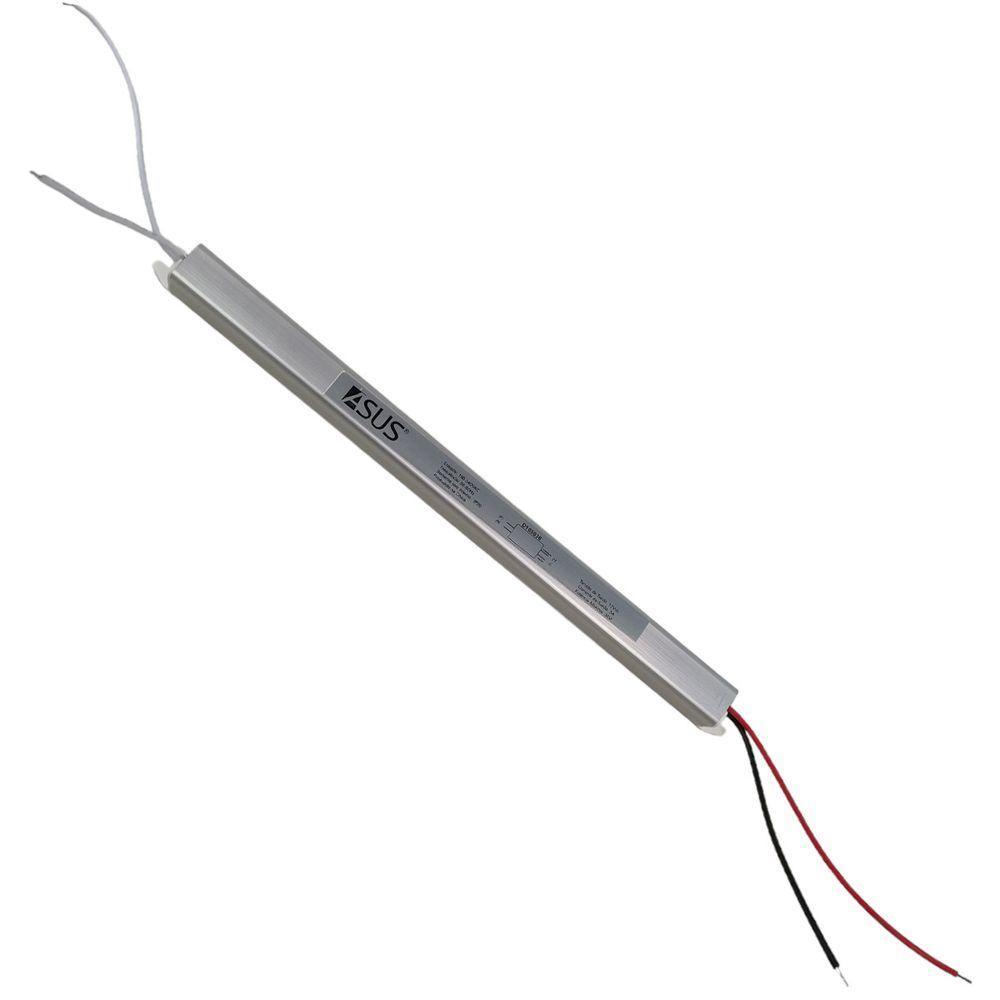 Fonte Slim Drive Perfil Fita Led 36w 12v 3a Bivolt Ip20 Luminaria Lustre Resistente - 1