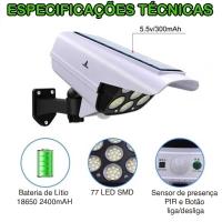 Luminária Solar 77 Led 30w Lorben Formato Câmera Com Sensor De Presença E Controle Remoto - 3