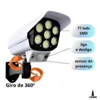 Luminária Solar 77 Led 30w Lorben Formato Câmera Com Sensor De Presença E Controle Remoto - 5
