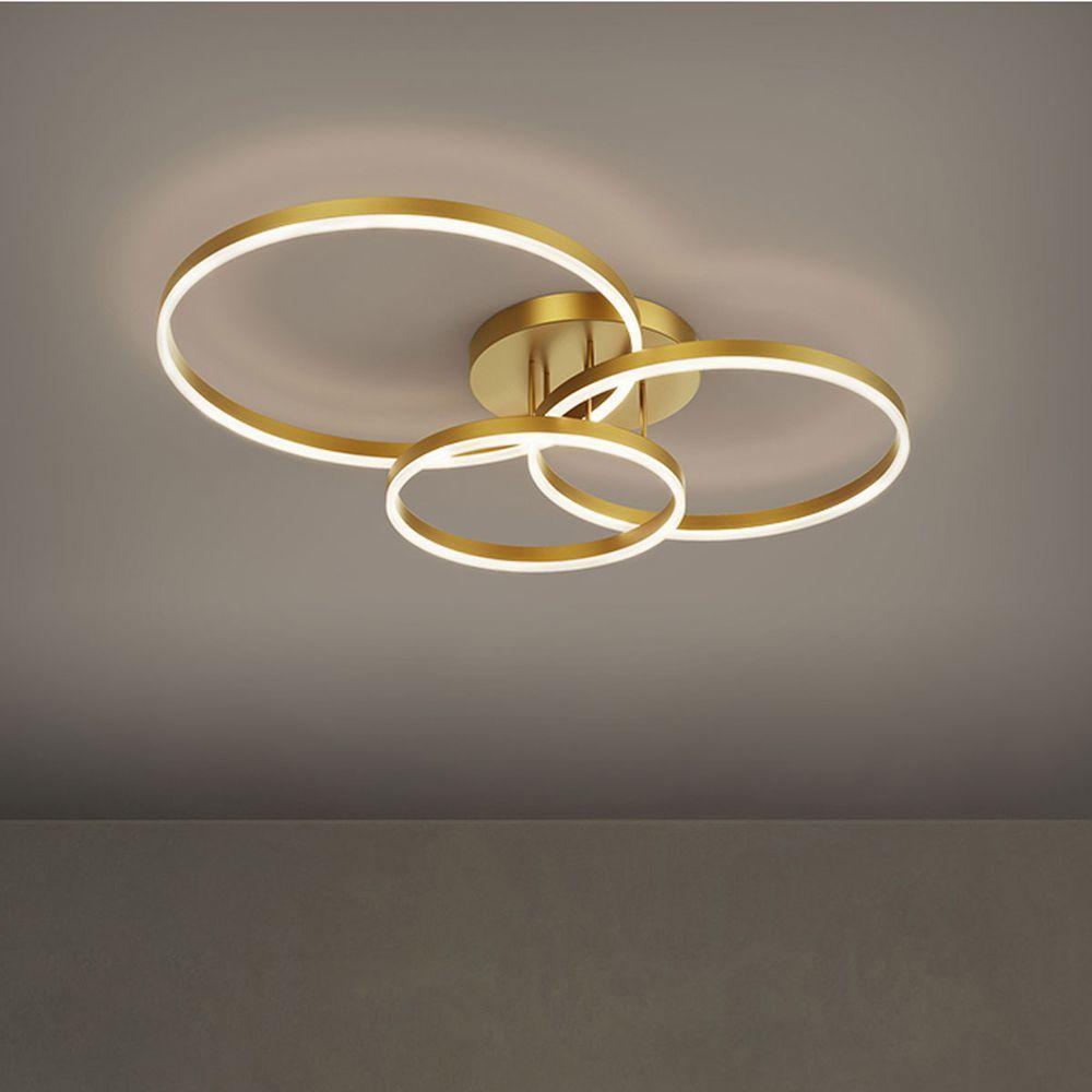 Lustre Led Luminaria 3 Em 1 Arco Infinito Orbital Perfil Luxo Moderno Decorativo Sala Quarto - 8