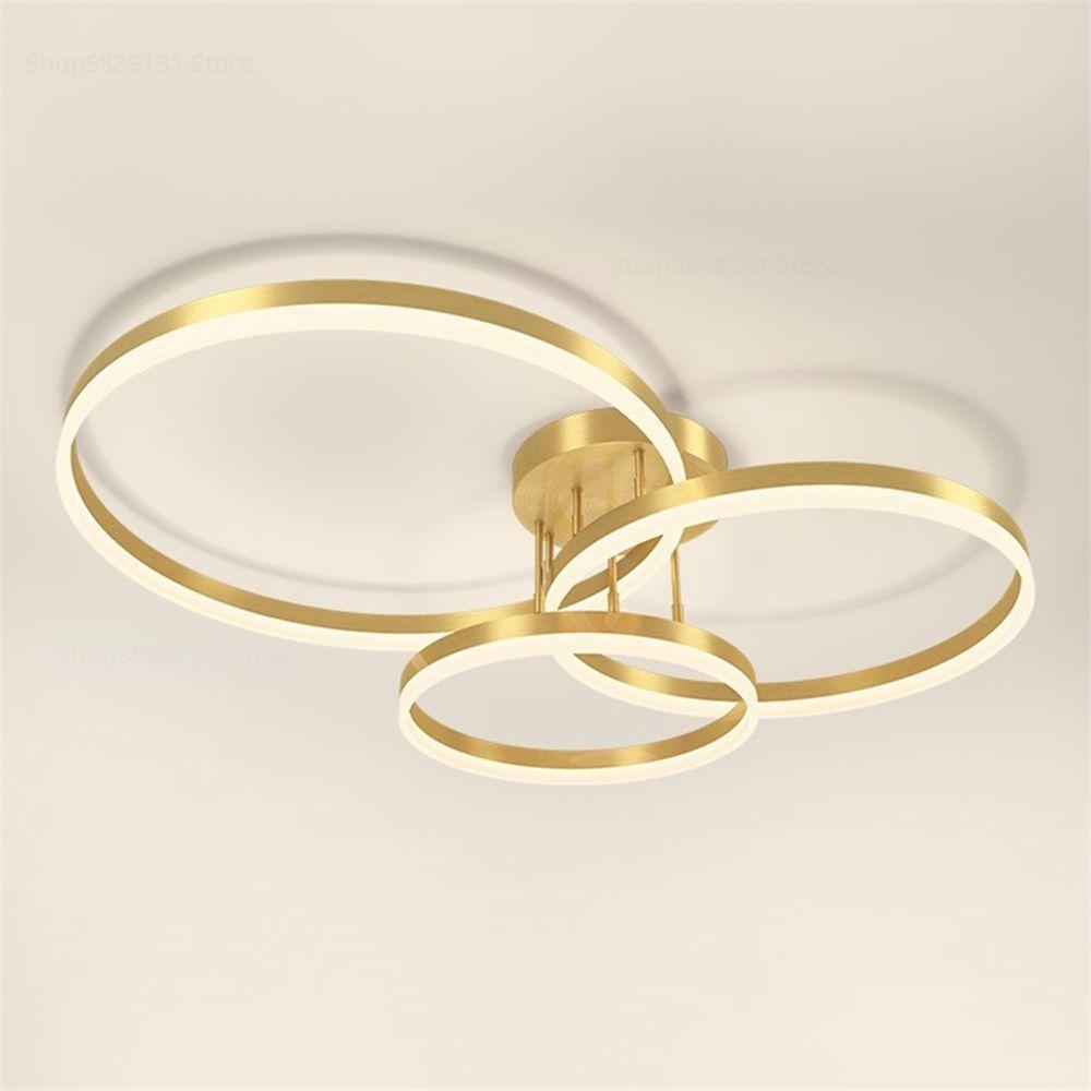 Lustre Led Luminaria 3 Em 1 Arco Infinito Orbital Perfil Luxo Moderno Decorativo Sala Quarto - 10