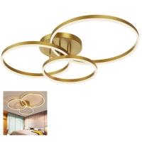 Lustre Led Luminaria 3 Em 1 Arco Infinito Orbital Perfil Luxo Moderno Decorativo Sala Quarto - 1