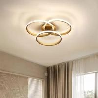 Lustre Led Luminaria 3 Em 1 Arco Infinito Orbital Perfil Luxo Moderno Decorativo Sala Quarto - 9