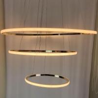 Lustre 3 Em 1 Aneis Led Arco Perfil Luminaria Pendente Ajustavel Regulavel Quarto Sala De Jantar - 7