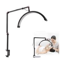 Luminaria Estetica Spa Meia Lua Arco 3 Tons Led Suporte Celular Mesa Salao De Beleza Maquiagem - 1