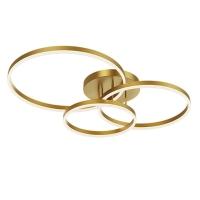 Lustre Luminaria Aneis Infinito 3 Em 1 Perfil Led Arco Orbital Decorativo Moderno Luxo Quarto Sala - 1