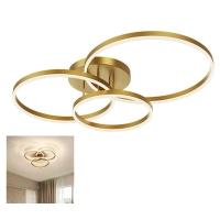 Luminaria 3 Em 1 Lustre Perfil Led Infinito Arco Orbital Moderno Luxo Comercial Residencial - 1