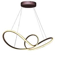 Lustre Pendente Arco Infinito 3 Em 1 Aneis Led 49w Luminaria Luxo Teto Sala De Jantar