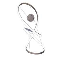 Lustre Pendente Arco Infinito 3 Em 1 Aneis Led 49w Luminaria Luxo Teto Sala De Jantar - 6