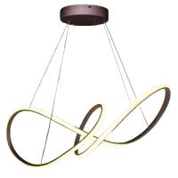 Lustre Pendente Arco Infinito 3 Em 1 Aneis Led 49w Luminaria Luxo Teto Sala De Jantar - 7