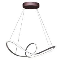 Lustre Pendente Arco Infinito 3 Em 1 Aneis Led 49w Luminaria Luxo Teto Sala De Jantar - 8