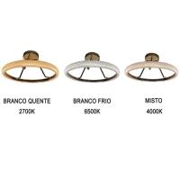 Lustre 3 Em 1 Anel Cristal Arco Led Luminaria Pendente Infinito Perfil Sala De Jantar Quarto - 2