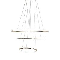 Luminaria 3 Em 1 Arco Aneis Lustre Pendente Regulavel Ajustavel Perfil Infinito Led Iluminaçao - 5