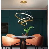 Lustre Pendente Led 3 Em 1 Luminaria Aneis Perfil Infinito Arco Ajustavel Regulavel Ambiente - 10