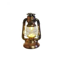 Luminária Lampião De Cobre Com Luz De Led De Alto Brilho Controle De Intensidade A 3 Pilhas - 1