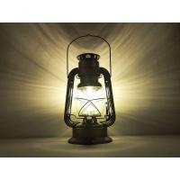 Luminária Lampião De Cobre Com Luz De Led De Alto Brilho Controle De Intensidade A 3 Pilhas - 2