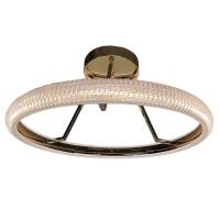 Luminaria 3 Em 1 Anel Arco Pendente Lustre Infinito Led Perfil Moderno Iluminaçao Quarto - 2