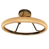 Luminaria 3 Em 1 Anel Arco Pendente Lustre Infinito Led Perfil Moderno Iluminaçao Quarto