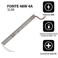 Fonte Slim 48w Drive 12v 4a Perfil Fita Led Luminaria Lustre Luzes Iluminaçao Multiuso - 5