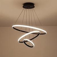 Lustre Pendente Luminaria 3 Arcos Aneis Luxo Perfil Infinito 48w Rustico - 5